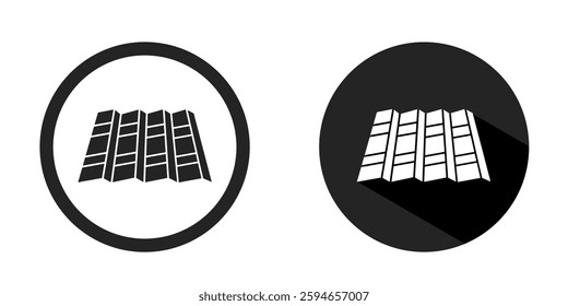 Roof logo. Roof icon vector design black color. Stock vector.