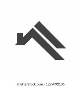 Roof logo simple icon vector. Great for real estate, home company