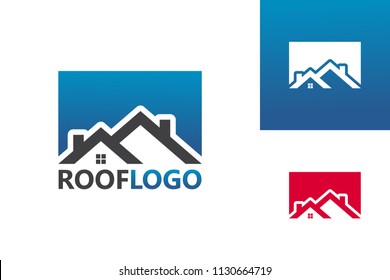 Roof Logo Template Design Vector, Emblem, Design Concept, Creative Symbol, Icon