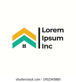 Roof logo vector concept illustration