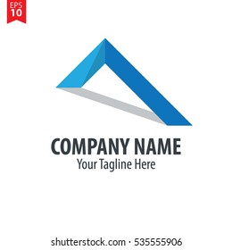 Roof Logo Vector Design Template Element Blue