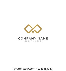 Roof modern abstract Logo Template Design Vector, Emblem, Design Concept, Creative Symbol, Icon