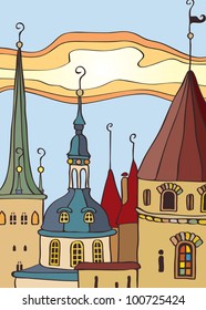 roof of the old town
