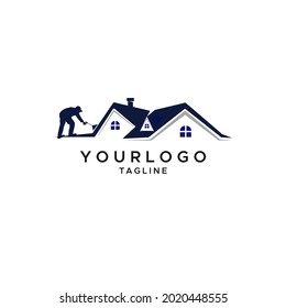 Roof Paint Logo, Roof paint logo vector design