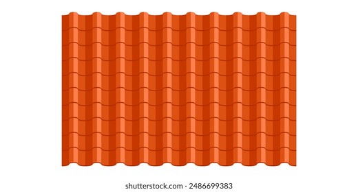 Roof pattern brown. Roof tile vector.