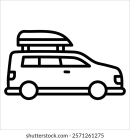 Roof Rack Icon Element For Design