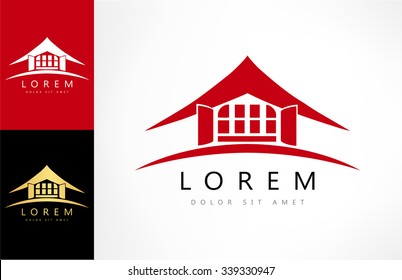 Roof. Real Estate Logo. House Design. 