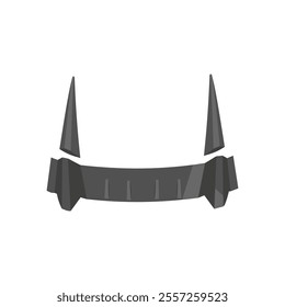 Roof Spoiler, Automotive Flat Illustration Isolated