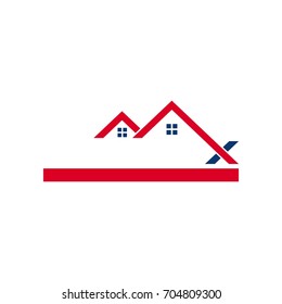 roof template vector logo