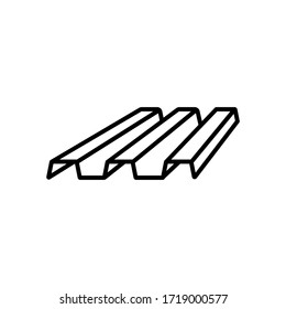 Roof thin icon in trendy flat style isolated on white background. Symbol for your web site design, logo, app, UI. Vector illustration, EPS