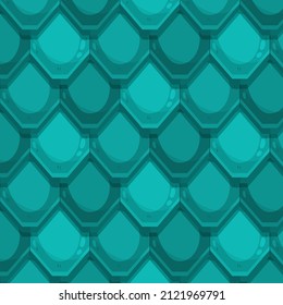Roof tile texture. Rooftop house material. Repeat roof tile pattern. Classic home exterior roof design. Architecture element, housetop. Building top. Metal profile roof tile. Vector illustration.