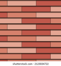 Roof tile texture. Rooftop house material. Repeat roof tile pattern. Classic home exterior roof design. Architecture element, housetop. Building top. Metal profile roof tile. Vector illustration.