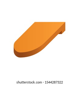Roof tile vector icon. Made from material i.e. terracotta, slate, metal, steel, ceramic, concrete, plastic, clay or fiberglass. For cover, decoration and construction at top of house or building.