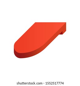 Roof tile vector icon. Made from material i.e. terracotta, slate, metal, steel, ceramic, concrete, plastic, clay or fiberglass. For cover, decoration and construction at top of house or building.