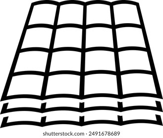 Roof Tiles. Construction Line Icon