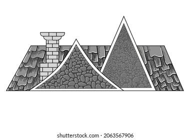 A roof and tiles