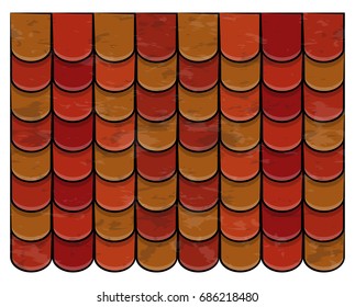 roof tiles texture beautiful banner wallpaper design illustration 

