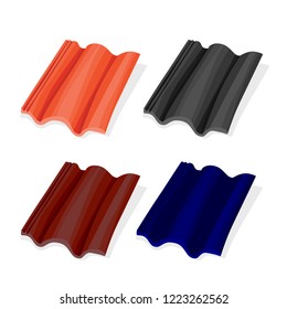 roof tiles vector