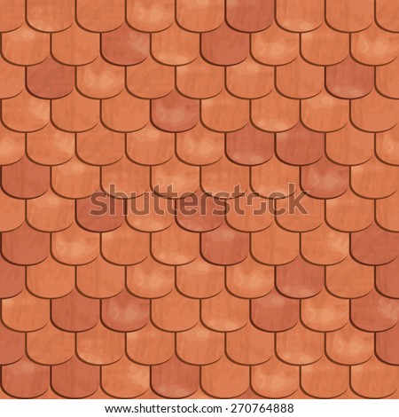 Roof tiling. Seamless texture