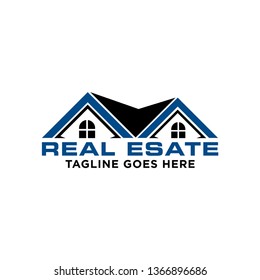 Roof top logo design related to Real Estate