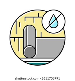 roof underlayment color icon vector. roof underlayment sign. isolated symbol illustration
