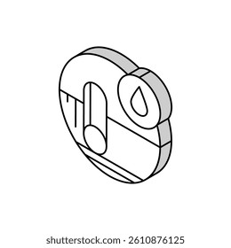 roof underlayment isometric icon vector. roof underlayment sign. isolated symbol illustration
