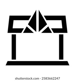 Roof Vector Glyph Icon Vector Design