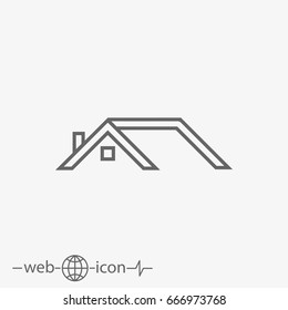 roof vector icon