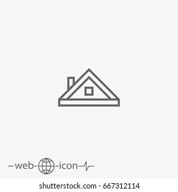 roof vector icon