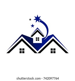 roof vector logo. home logo.