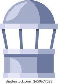 Roof ventilator construction element vector illustration