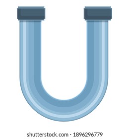 Roof water pipe icon. Cartoon of roof water pipe vector icon for web design isolated on white background