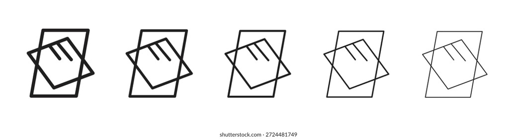 Diseño de icono de ventana de techo en estilo de trazo editable delgado para trabajo gráfico