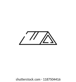 roof, window icon. Element of construction for mobile concept and web apps illustration. Thin line icon for website design and development, app development