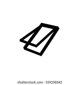 roof window icon, logo, vector illustration.