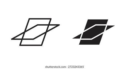 Roof window icon outline and solid vector sign, linear pictograms