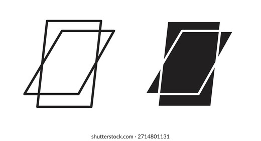 Conjunto de ícones da janela do telhado. Elemento de design de ícone de vetor plano.