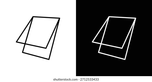 Icono de ventana de techo. Símbolo plano simple. Ilustración de pictograma de contorno negro perfecto