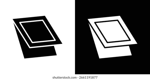 Roof window icon symbol. Simple, flat design for web and mobile app