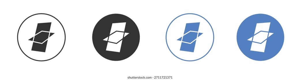 Icono de ventana de techo Diseño de línea delgada. Gráfico de Vector. EPS 10