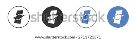 Roof window icon Thin line design. Vector Graphic. EPS 10