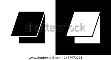 Roof window icon, Vector graphics in filled style