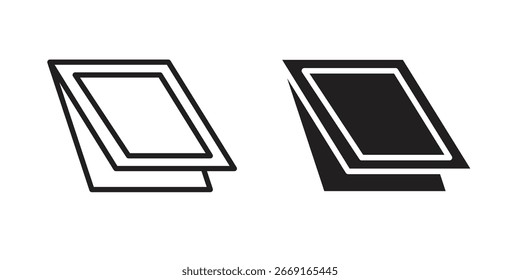 Icono de ventana de techo. Ilustración vectorial. Ilustración vectorial aislada. Ilustración EPS.