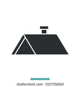 Roofer icon vector illustration logo template for many purpose. Isolated on white background.