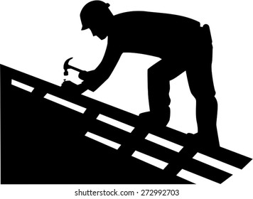 Roofer Silhouette