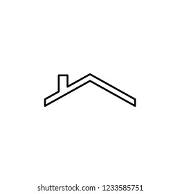 roofing contractor sign icon. Element of navigation sign icon. Thin line icon for website design and development, app development. Premium icon