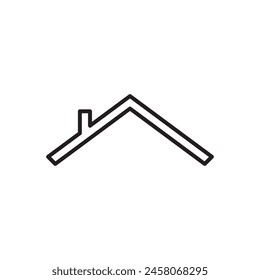 Icono de signo de contratista de techos. ilustración de revestimiento de Vector sobre fondo blanco..eps