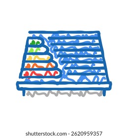 roofing energy efficient doodle icon sketch vector. roofing energy efficient sign. isolated symbol illustration