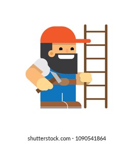 Roofing Guy, flat worker