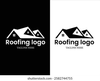 Roofing logo collection vector design.